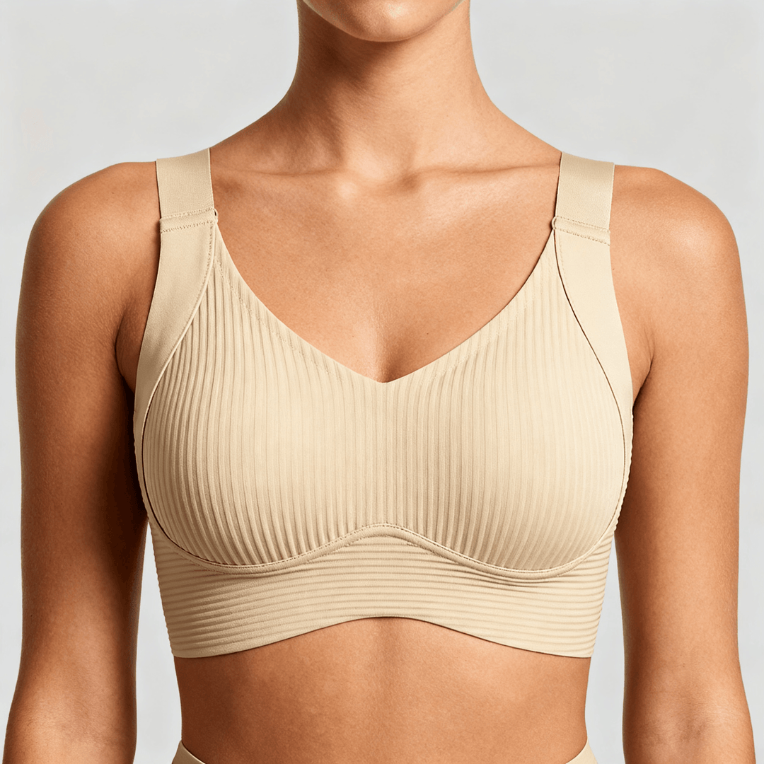 Veluna – Wireless Full Support Cooling Bra Beige / M