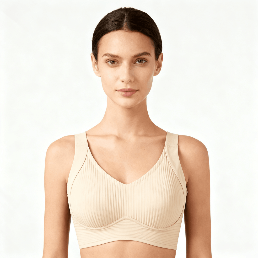 Veluna – Wireless Full Support Cooling Bra Beige