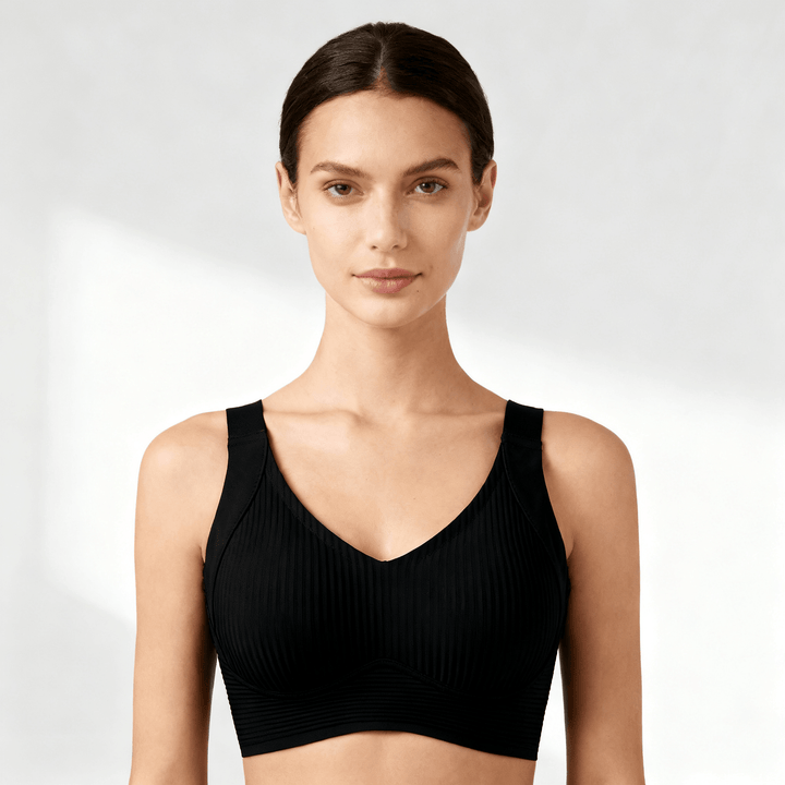 Veluna – Wireless Full Support Cooling Bra Black