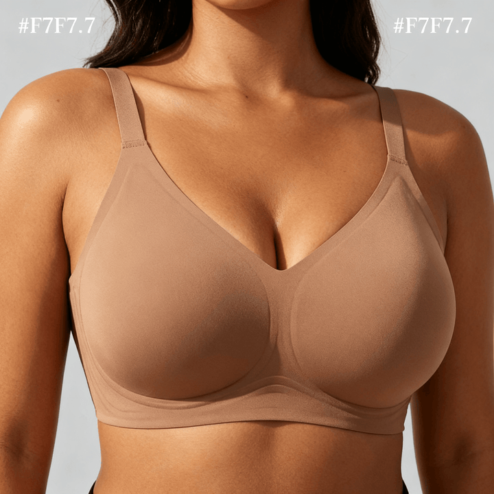 Veluna – Wireless Jelly Strip Bra for All Day Comfort Light brown / S / 1 piece