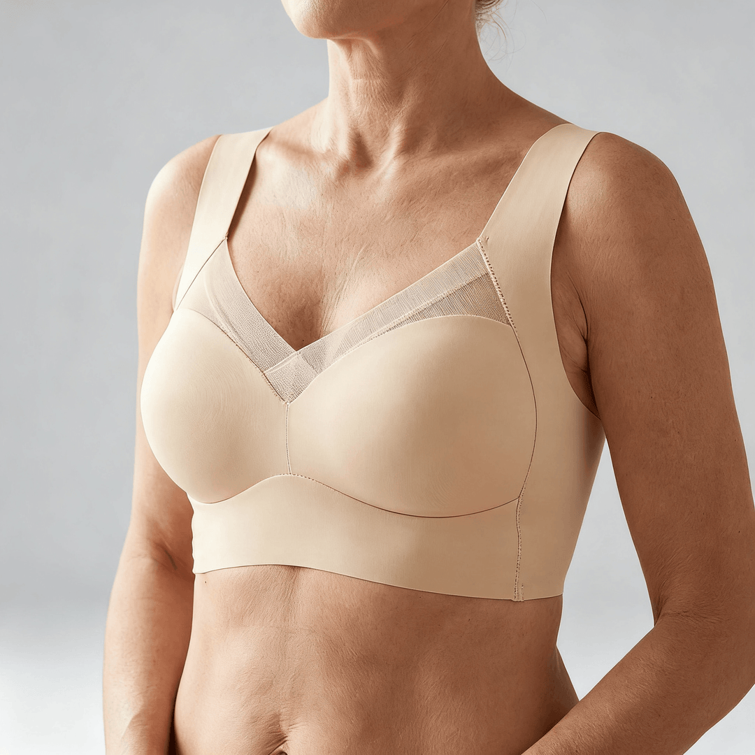 Veluna – Wireless Seamless Comfort Bra Beige / L
