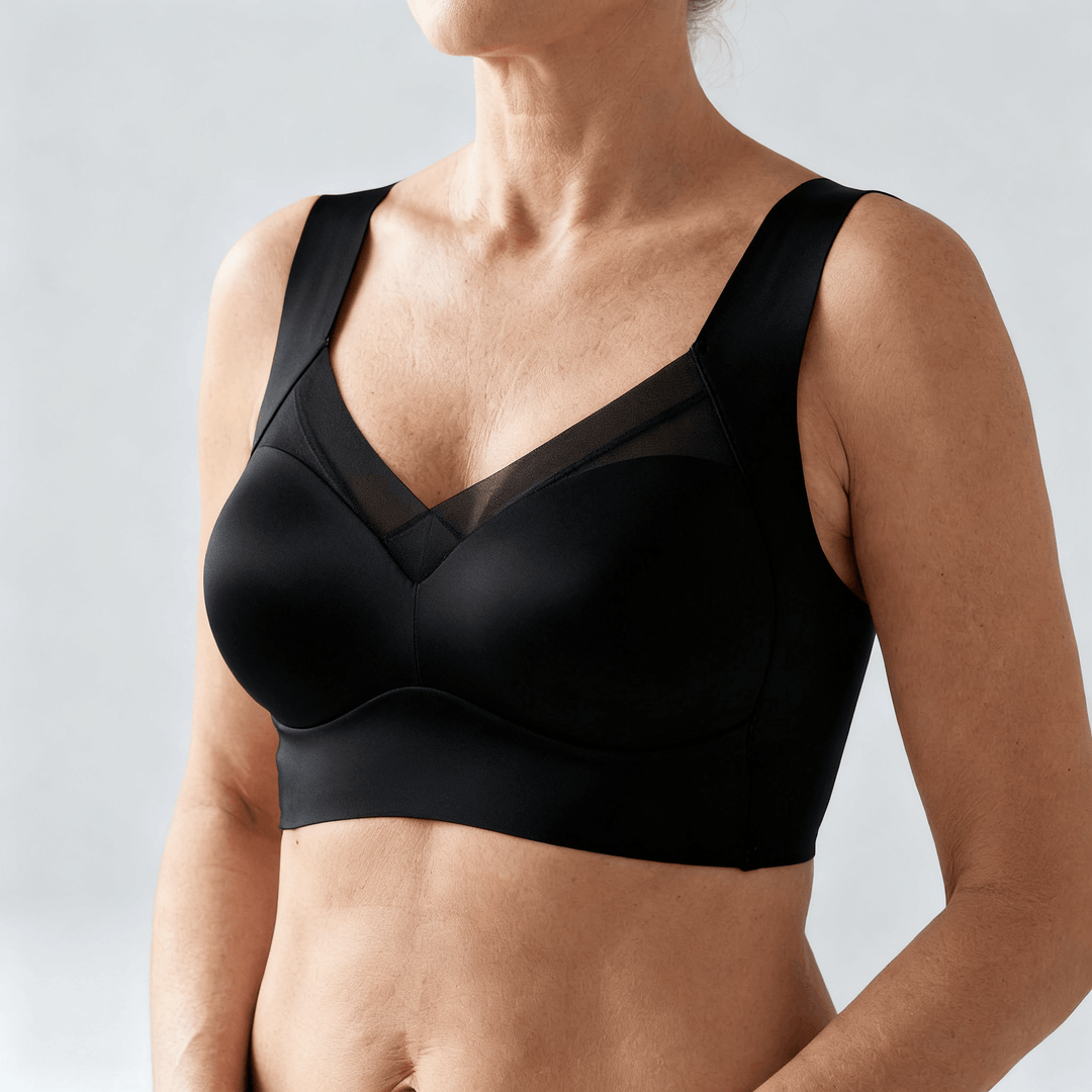 Veluna – Wireless Seamless Comfort Bra Black / L
