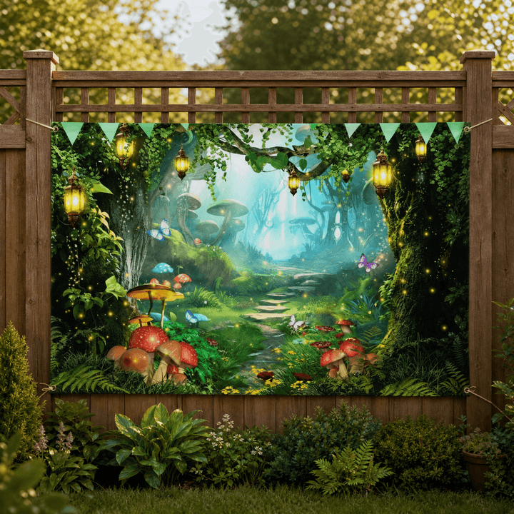 Verdara – Garden Backdrop Banner Enchanted Forest