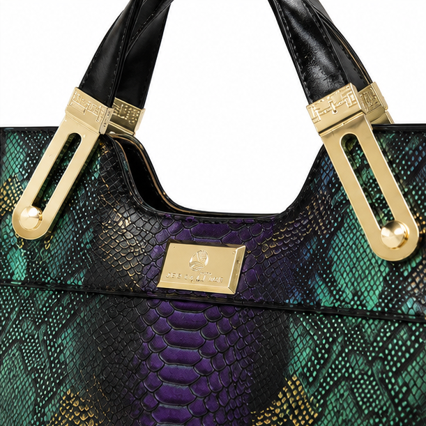 Vestralia – Iridescent Snakeskin Tote Bag