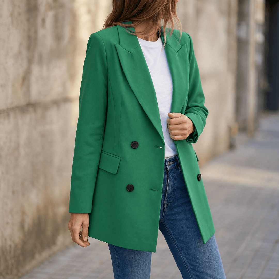 Vivara – Everyday Double Breasted Blazer Green / S