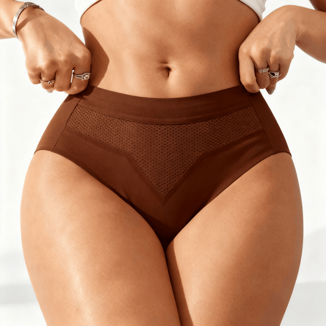 Wearbella - Seamless Comfort Everyday Panties for Women Brown