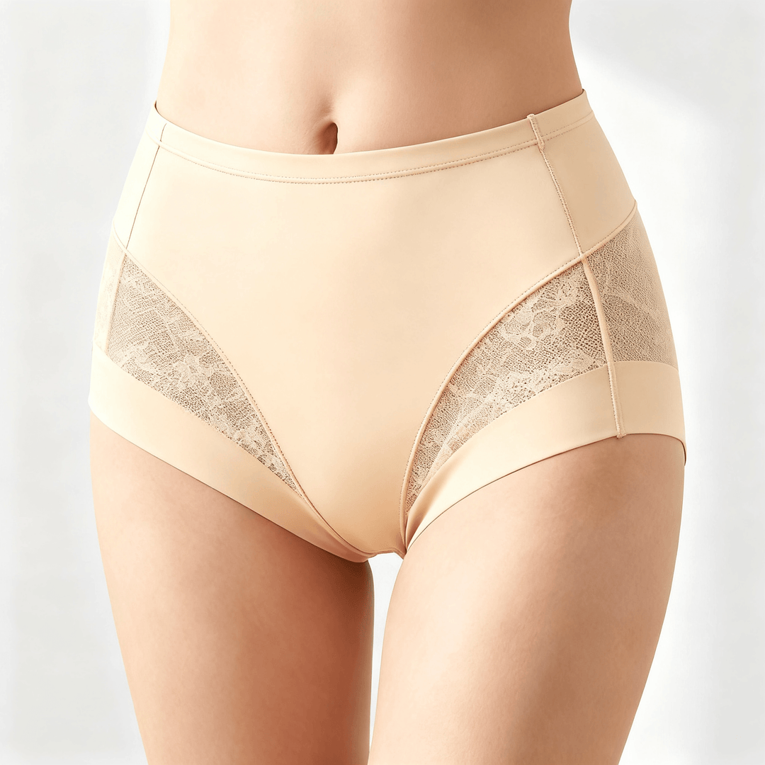 Wearbella – Seamless Mesh Panel Everyday Panties Beige