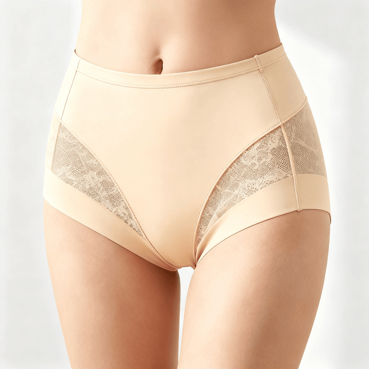 Wearbella – Seamless Mesh Panel Everyday Panties Beige