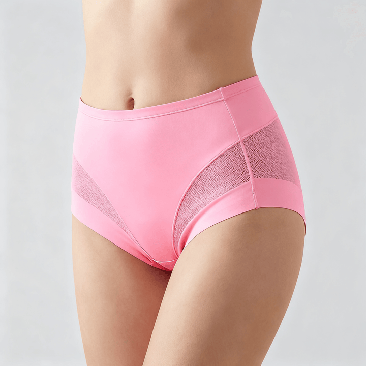 Wearbella – Seamless Mesh Panel Everyday Panties Pink / S