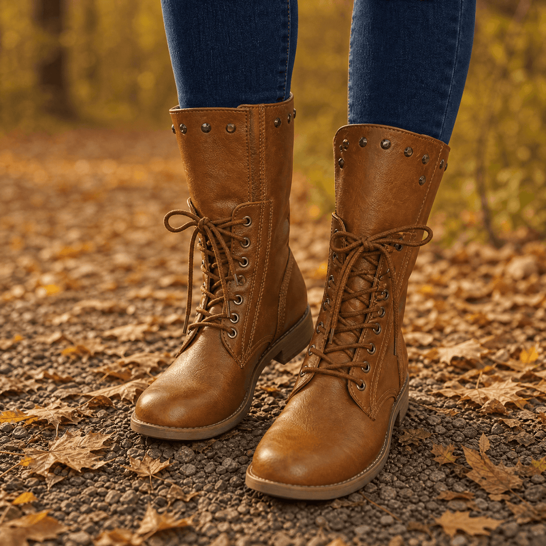 Westlyn – Women's Wool Lined Lace Up Ankle Boots Brown / 5